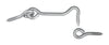 National Hardware Zinc-Plated Silver Steel 2-1/2 in. L Hook and Eye 2 pk