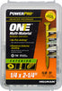 Hillman POWERPRO ONE 1/4 in. X 2-1/4 in. L Star Flat Head Multi-Material Screw 1 lb 46 pk