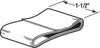 Prime Line Gray Vinyl Frameless Shower Bottom Mount Door Sweep 36 L x 5.4 H x 1-1/2 W in.