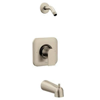 Brushed nickel Posi-Temp(R) tub/shower