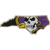 East Carolina University Team State Aluminum Emblem