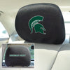 Michigan State University Embroidered Head Rest Cover Set - 2 Pieces