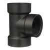 Charlotte Pipe 1-1/2 in. Hub X 1-1/2 in. D Hub ABS Flush Cleanout Tee