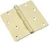 National Hardware 4 in. L Polished Brass Door Hinge 1 pk