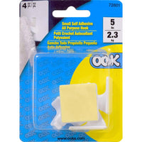 Hillman OOK White Plastic Utility Hooks 1 pk