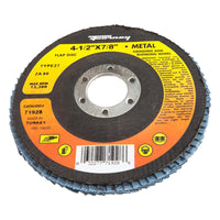 Forney 4-1/2 in. Dia. x 7/8 in. Zirconia Flap Disc 80 Grit 1 pc.