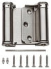 National Hardware 3 in. L Satin Nickel Double-Acting Spring Hinge 1 pk