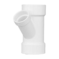 Charlotte Pipe Schedule 40 3 in. Hub X 3 in. D Hub PVC Reducing Wye 1 pk