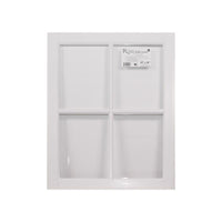 Duo-Corp Renaissance Vinyl Barn White Glass/Vinyl Fixed Sash Window 1-1/8 Thick x 29 W in.