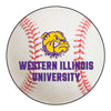 Western Illinois University Baseball Rug - 27in. Diameter