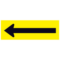 Hy-Ko English Yellow Arrow Decal 6 in. H x 18 in. W