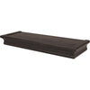 High & Mighty 2 in. H X 18 in. W X 6 in. D Espresso Wood Floating Shelf (Pack of 2)