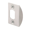 Prime-Line 2-1/4 in. H X 1-5/8 in. L Satin Nickel Steel Latch Strike Plate