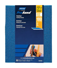 Norton ProSand 5.5 in. L X 4.5 in. W X 0.188 in. 180 Grit Fine Contour Sanding Sponge