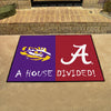 House Divided - LSU / Alabama House Divided Rug