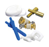 Danco Zero Cut Bolts Toilet Bolts and Caps Brass/Plastic