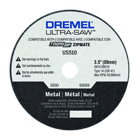 Dremel Ultra-Saw 3-1/2 in. D X 1/2 in. Aluminum Oxide Metal Cutting Wheel 1 pc