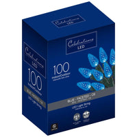 Celebrations LED C6 Blue 100 ct String Christmas Lights 24.75 ft.