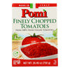 Pomi Tomatoes Chopped Tomatoes - Finely - Case of 12 - 26.46 oz.