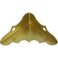 V1851 9/16" x 1-1/4" Decorative Corner 4/pk  - Polished Brass