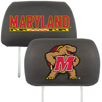 University of Maryland Embroidered Head Rest Cover Set - 2 Pieces