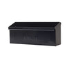 Gibraltar Mailboxes Townhouse Classic Galvanized Steel Wall Mount Black Mailbox