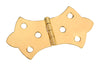 National Hardware 3-1/16 in. W X 1-11/16 in. L Solid Brass Gold Steel Decorative Hinge 1 pk