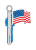 Lucky Line Products American Flag House Key Blank Single sided For Schlage (Pack of 5)