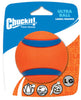 Chuckit Ultra Ball Blue/Orange Rubber Fetch Ball Dog Toy Large 1 pk