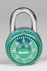 Master Lock 2 in. H x 7/8 in. W x 1-7/8 in. L Steel 3-Digit Combination Padlock 1 pk (Pack of 4)