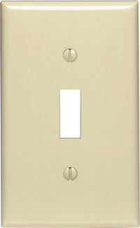 Leviton Midway Ivory 1 gang Nylon Toggle Wall Plate 1 pk