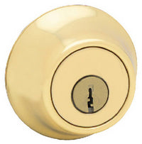 660 3 SCAL SCS K3 1-Cyl Deadbolt - Polished Brass