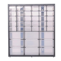 Stanley 14.38 in. W X 16.13 in. H X 6.125 in. D Bin System Polypropylene 39 compartments Black/Clear