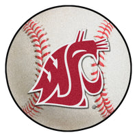 Washington State University Baseball Rug - 27in. Diameter