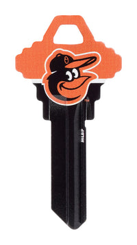 Hillman Baltimore Orioles Painted Key House/Office Universal Key Blank Single (Pack of 6).