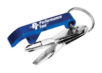 Performance Tool Aluminum Blue Screwdriver Set Key Chain