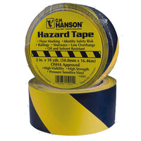 C.H. Hanson 54 ft. L X 2 in. W Plastic Stripe Floor Marking Tape Black/Yellow