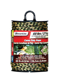 Lehigh Group CMFPM3250 5/32" X 50' Camo Polypropylene Braid Rope