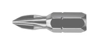 Irwin Phillips #1  S X 1 in. L Insert Bit S2 Tool Steel (Pack of 25)