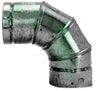 Selkirk 5 in. D X 8.875 in. L Aluminum/Galvanized Steel Stove Pipe Elbow (Pack of 6)