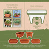 Bloem 24 in. H x 24 in. W Resin Deck rail Deck Rail Planter Terracotta Clay (Pack of 10)