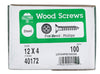 Hillman No. 12 X 4 in. L Phillips Zinc-Plated Wood Screws 100 pk