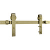 National Hardware Designer Brushed Gold Steel Barn Door Hanger Kit 1 pc