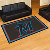 MLB - Miami Marlins 5ft. x 8 ft. Plush Area Rug