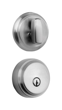 Brinks Push Pull Rotate Satin Nickel Steel Deadbolt