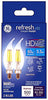 GE Lighting Refresh CAC E12 (Candelabra) LED Bulb Daylight 60 Watt Equivalence 2 pk