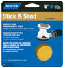 Norton Stick & Sand 5 in. Aluminum Oxide Adhesive A250/A290/H290 Sanding Disc 40 Grit Extra Coarse 4