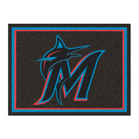 MLB - Miami Marlins 8ft. x 10 ft. Plush Area Rug