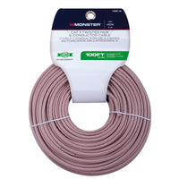 Monster Just Hook It Up 100 ft. L Ivory Category 3 Twisted Pair Wire