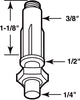 Prime-Line Silver Nylon Pivot 2 pc